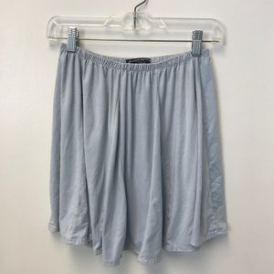 Light blue velvet skirt